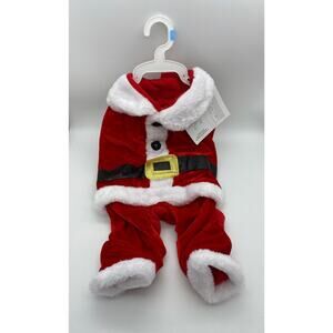 New Dog Pet Santa Claus Christmas Holiday Jumpsuit S